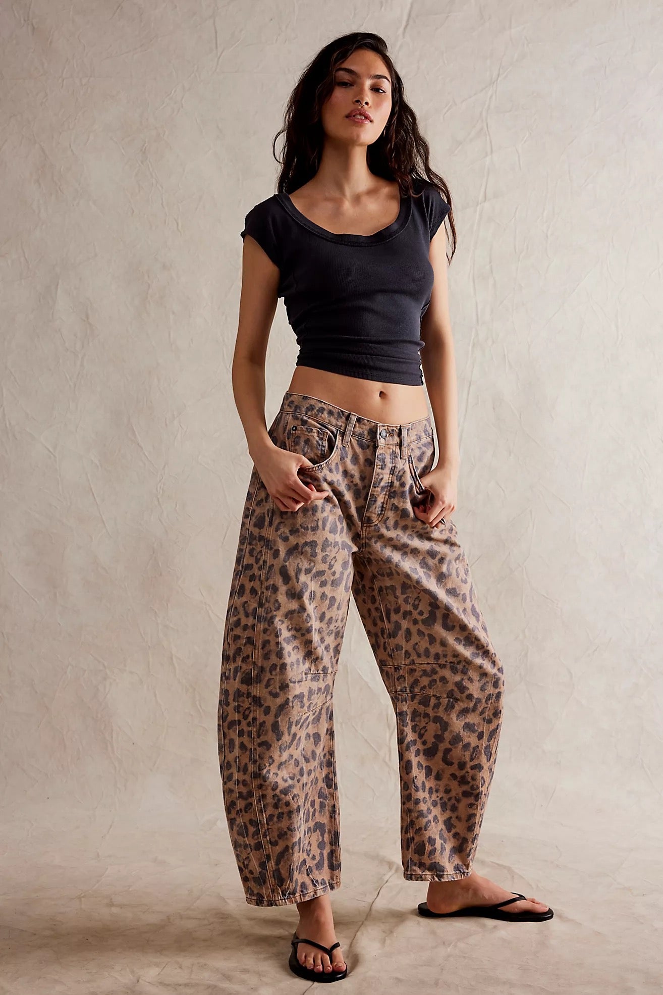 Leopard Print Jeans