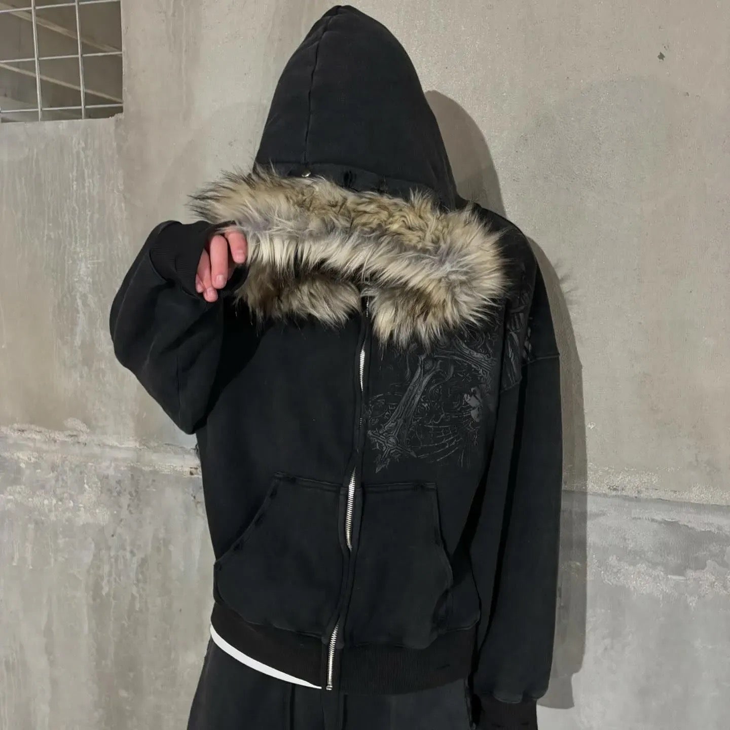 Fur Hood Zip up