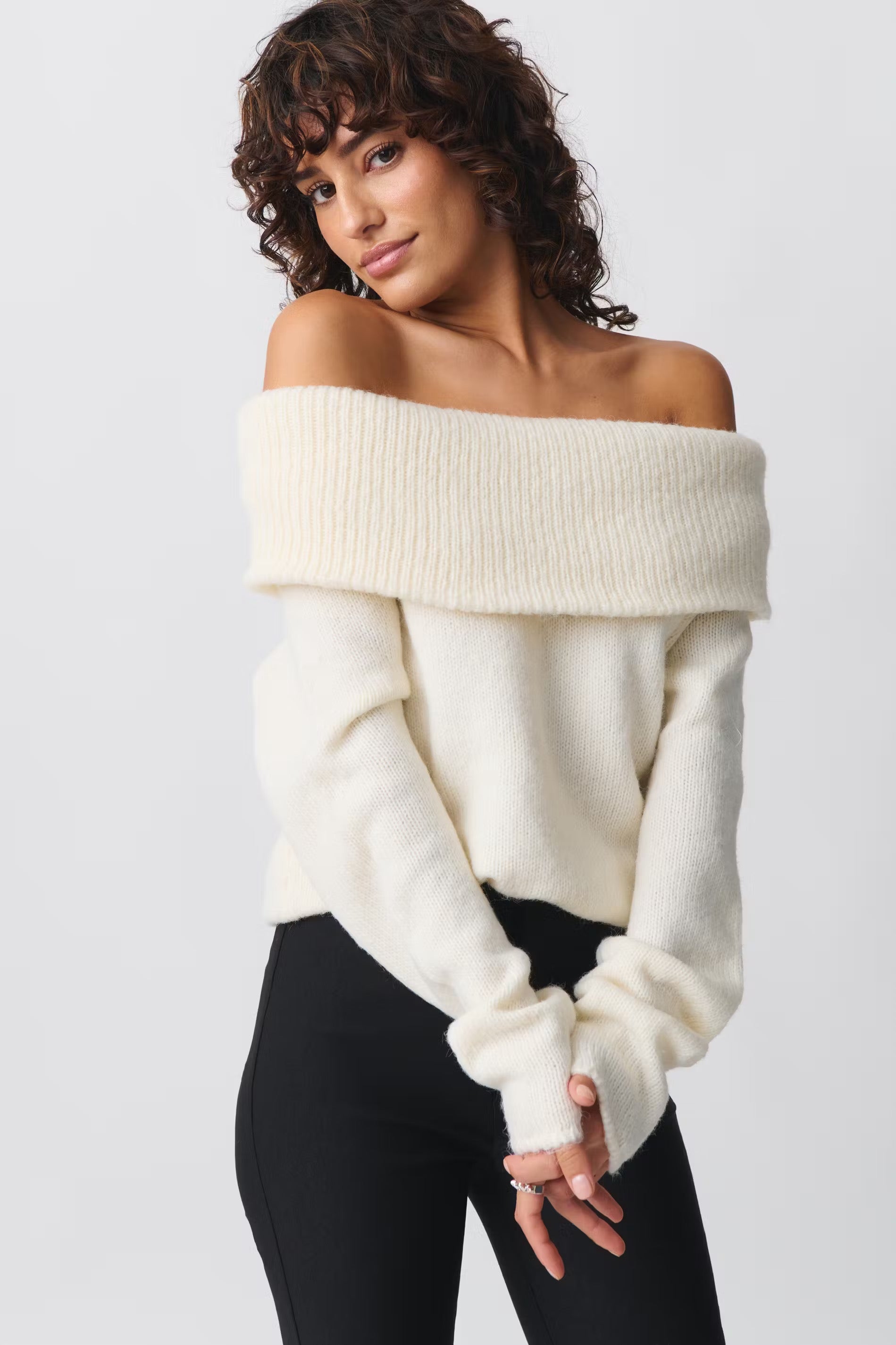 Off Shoulder Knit