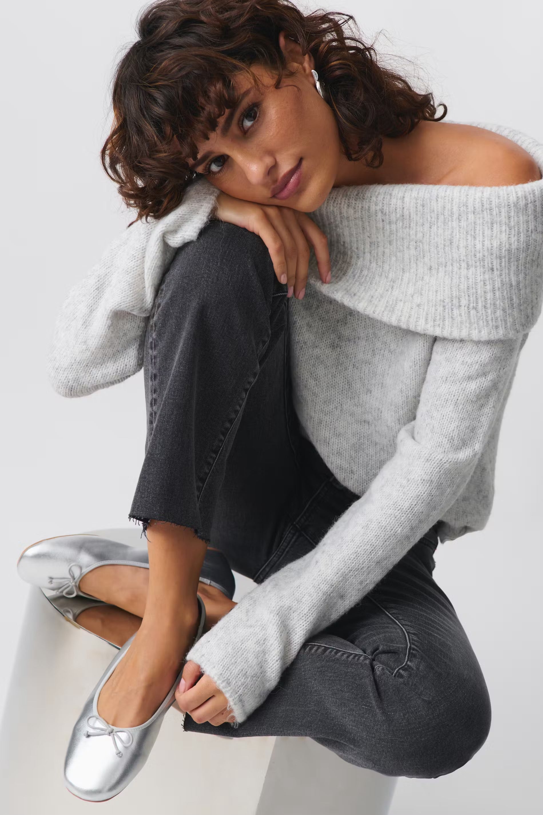 Off Shoulder Knit