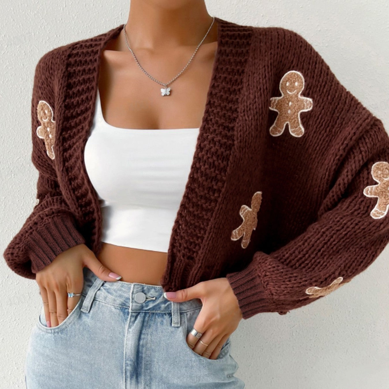 Cozy Gingerbread Cardigan